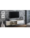 cama meble Szafka RTV SIGMA1 180 sonoma/biały połysk - nr 4