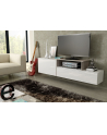 cama meble Szafka RTV SIGMA3 180 biały/biały połysk + sonoma - nr 9