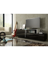 cama meble Szafka RTV SIGMA3 180 czarny/czarny połysk + biały - nr 9