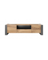 cama meble Szafka RTV WOOD 180/44/48 dąb wotan   antracyt - nr 11