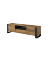 cama meble Szafka RTV WOOD 180/44/48 dąb wotan   antracyt - nr 12