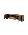 cama meble Szafka RTV WOOD 180/44/48 dąb wotan   antracyt - nr 13