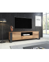 cama meble Szafka RTV WOOD 180/44/48 dąb wotan   antracyt - nr 15