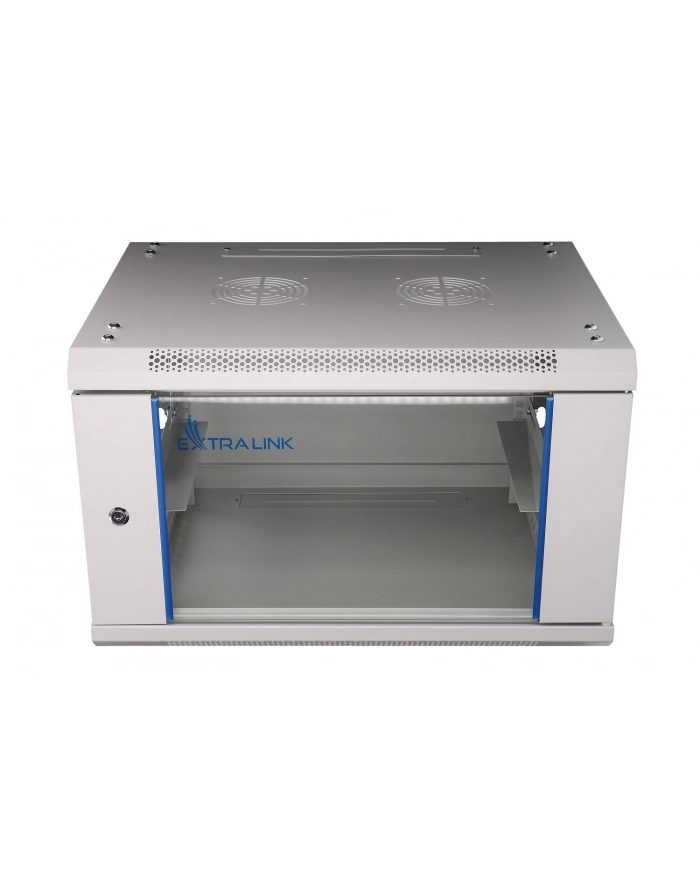 Extralink 6U 600x450 Szara Szafa rack montowana główny