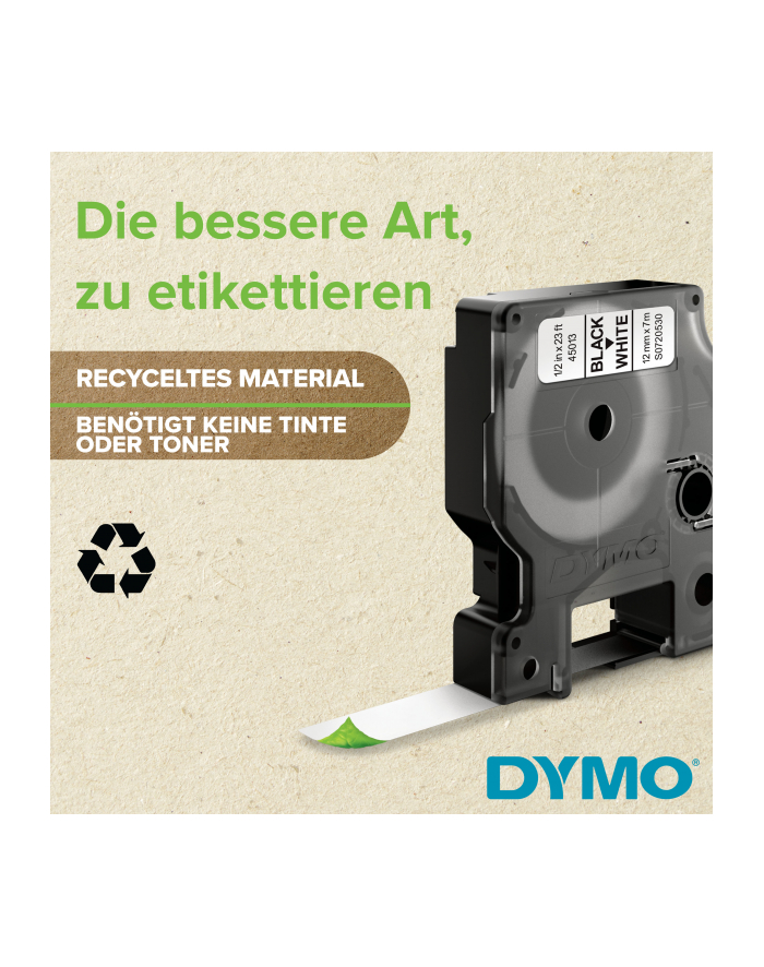 Dymo- drukarka etykiet LM 160 Value Pack+3xS0720530 taśma D1 czarna/biała 12mm główny