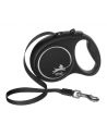FLEXI Smycz automatyczna Black Design M  5 m czarny - nr 1