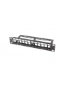 LANBERG patch panel blank 12 port 1U with organizer for keystone modules Kolor: CZARNY - nr 11
