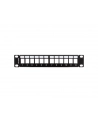 LANBERG patch panel blank 12 port 1U with organizer for keystone modules Kolor: CZARNY - nr 2