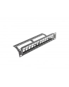 LANBERG patch panel blank 12 port 1U with organizer for keystone modules Kolor: CZARNY - nr 3