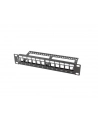 LANBERG patch panel blank 12 port 1U with organizer for keystone modules Kolor: CZARNY - nr 5