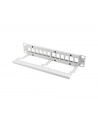 LANBERG patch panel blank 12 port 1U with organizer for keystone modules gray - nr 12