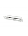 LANBERG patch panel blank 12 port 1U with organizer for keystone modules gray - nr 8
