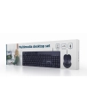 GEMBIRD Mouse and Keyboard desktop set Kolor: CZARNY US-Layout - nr 4