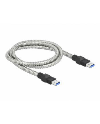 D-ELOCK USB 3.2 Gen 1 Cable Type-A male to Type-A male with metal jacket 1m
