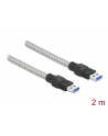 D-ELOCK USB 3.2 Gen 1 Cable Type-A male to Type-A male with metal jacket 2m - nr 2