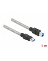 D-ELOCK USB 3.2 Gen 1 Cable Type-A male to Type-B male with metal jacket 1m - nr 1