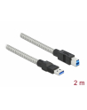 D-ELOCK USB 3.2 Gen 1 Cable Type-A male to Type-B male with metal jacket 2m - nr 2