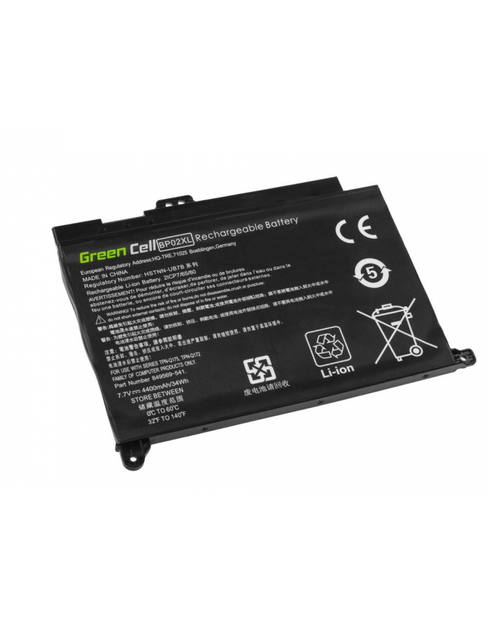 green cell GREENCELL Battery BP02XL for HP Pavilion 15-AU 15-AU051NW 15-AU071NW 15-AU102NW 15-AU107NW 15-AW 15-AW010NW główny