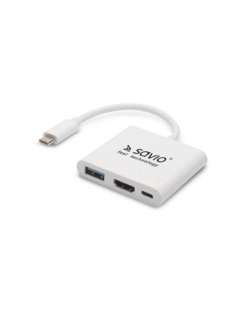 SAVIO AK-48 USB TYPE C – HDMI USB 3.0 PD Adapter USB