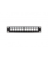 LANBERG patch panel blank 12 port 1U with organizer for keystone modules Kolor: CZARNY - nr 4