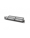 LANBERG patch panel blank 12 port 1U with organizer for keystone modules Kolor: CZARNY - nr 6