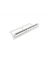 LANBERG patch panel blank 12 port 1U with organizer for keystone modules gray - nr 13