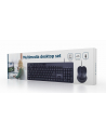 GEMBIRD Mouse and Keyboard desktop set Kolor: CZARNY US-Layout - nr 12