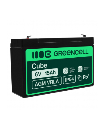 green cell GREENCELL battery AGM VRLA 6V 15Ah
