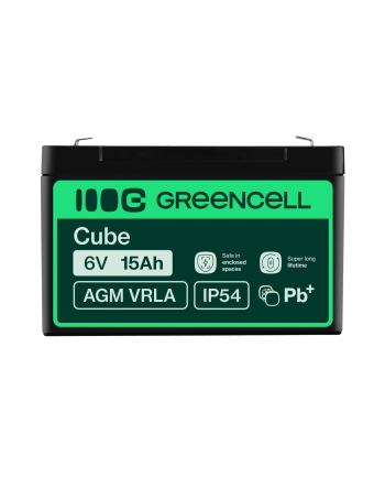 green cell GREENCELL battery AGM VRLA 6V 15Ah
