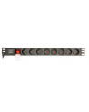 GEMBIRD Power distribution unit PDU 8 French sockets 1U 16A Schuko plug 3 m cable - nr 4