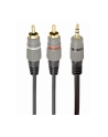 GEMBIRD 3.5 mm stereo plug to 2xRCA plugs 2.5m cable gold-plated connectors - nr 1