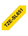 BROTHER TZeSL651 tape Black on Yellow 24mm - nr 8