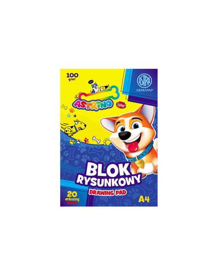 Blok rysunkowy A4 20ark 100g Astino ASTRAPAP główny