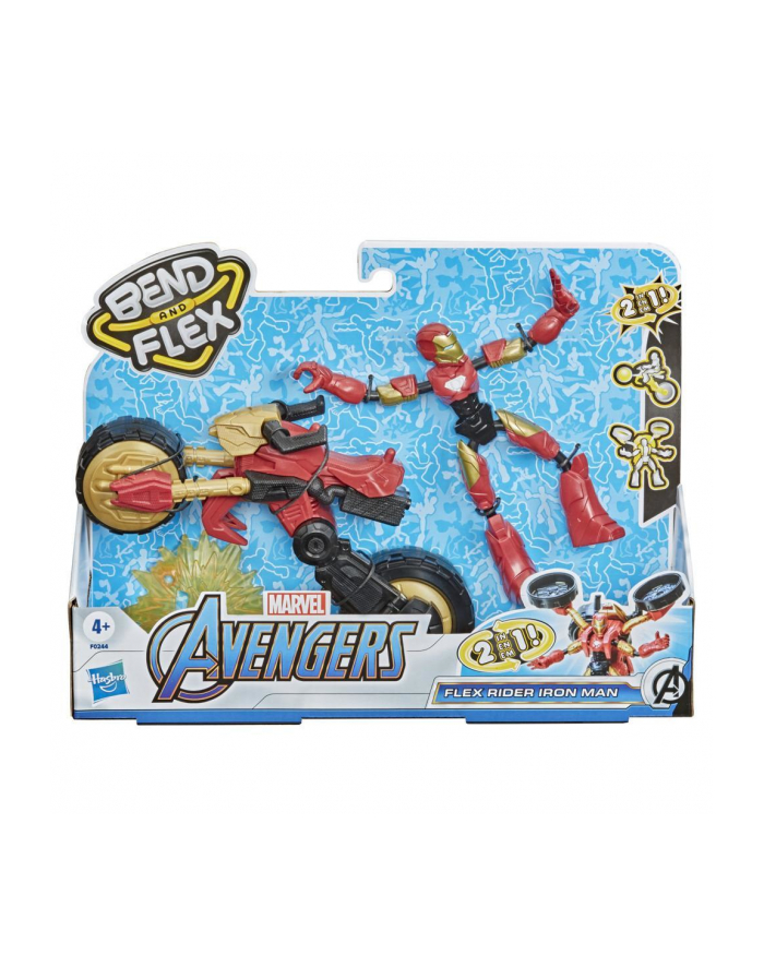 Avengers Bend and Flex, Flex Rider Iron Man i motocykl 2w1 F0244 HASBRO główny