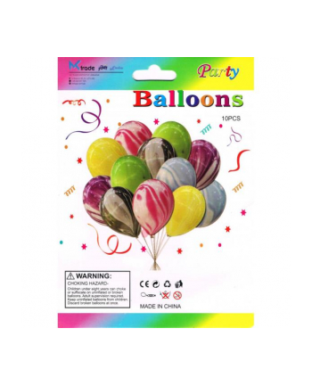 mk trade Zestaw balonów kolorowych 30cm, 10 szt. BSC-648