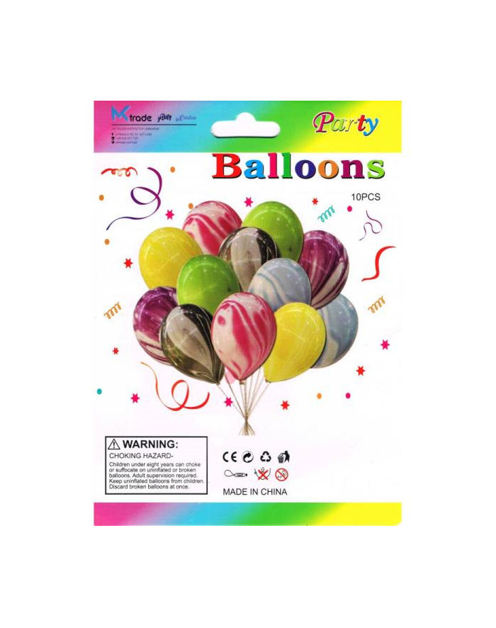 mk trade Zestaw balonów kolorowych 30cm, 10 szt. BSC-648 główny