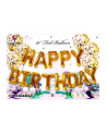 mk trade Balon foliowy zestaw liter Happy Birthday, 13 szt. złoty BCF-894 - nr 1