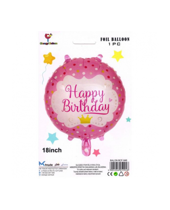 mk trade Balony Happy Birthday, 46 cm zielony BCF-948