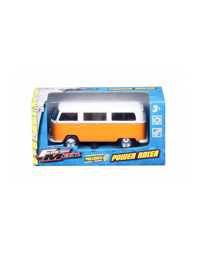 maisto MI 21001-48 Auto Power Racer Volkswagen T2 Bus pomarańczowy główny