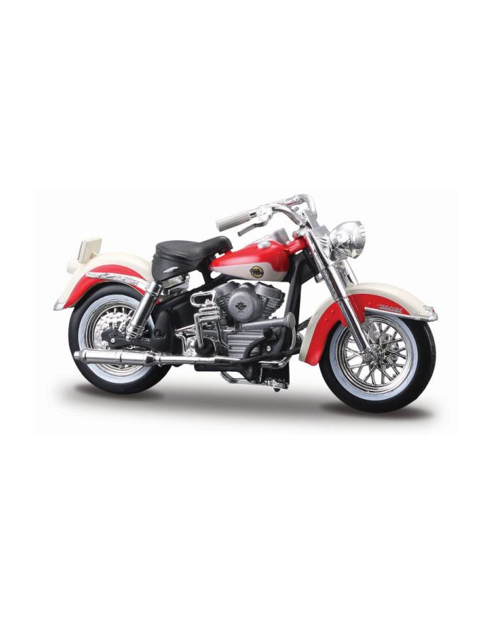 maisto MI 35094 Motor HD 1958 FHL Duo Glide biało-czerwony 1:24 główny