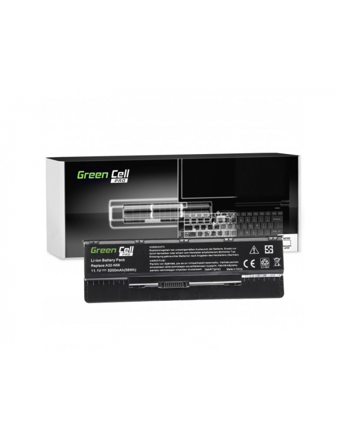 green cell Bateria PRO Asus A32-N56 11,1V 5,2Ah główny