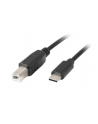 lanberg Kabel  USB-C(M)->USB-B(M) 2.0 1.8m czarny - nr 1