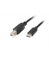lanberg Kabel  USB-C(M)->USB-B(M) 2.0 1.8m czarny - nr 3