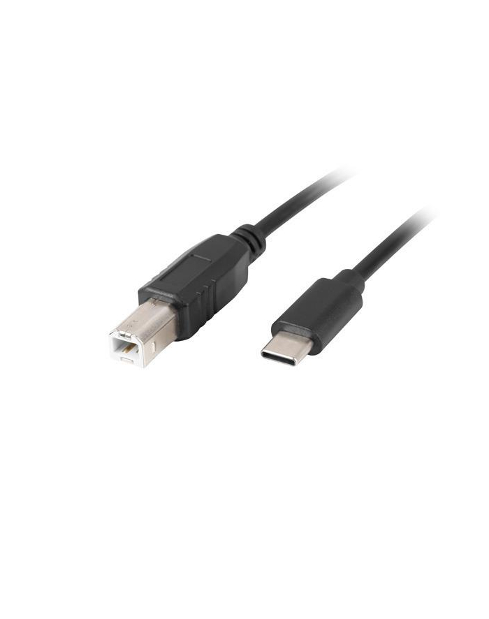 lanberg Kabel  USB-C(M)->USB-B(M) 2.0 1.8m czarny główny