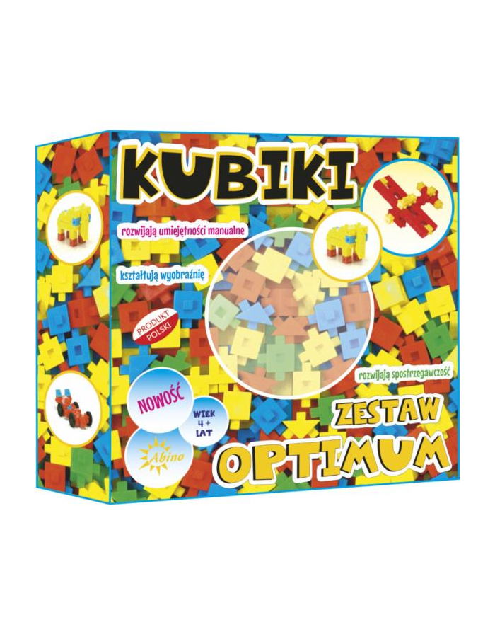 klocki Kubiki zestaw optimum 138 elementów ABINO główny