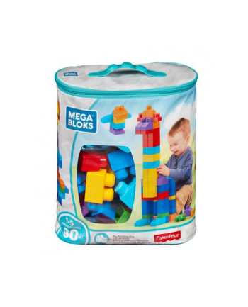 Mega Bloks Klocki 80 elementów Torba niebieska DCH63 MATTEL