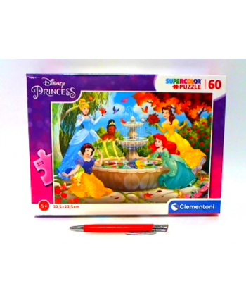 Clementoni Puzzle 60el Disney Princess. Księżniczki przy fontannie 26064