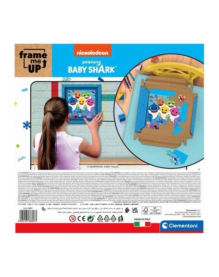 Clementoni Puzzle 60el Frame me up Baby Shark 38807 główny