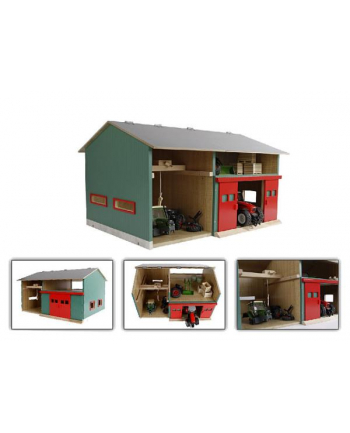 hipo Warsztat garaż z drzwiami 41x54x32cm 1:32