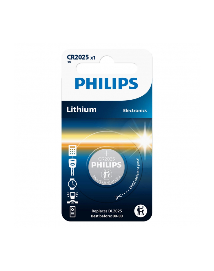 philips Bateria Lithium 3.0V coin 1 blister (20x2.5) główny